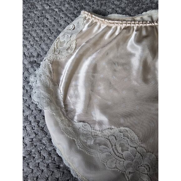 Vtg Valentino Intimo Satin Polka Dot Tap Pants French Knickers Size M - Picture 4 of 9
